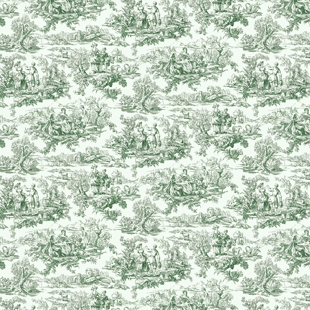 Lovers Toile Wallpaper - Puck - Little Greene - 0263LOPUCKZ - Premier Wallcovering