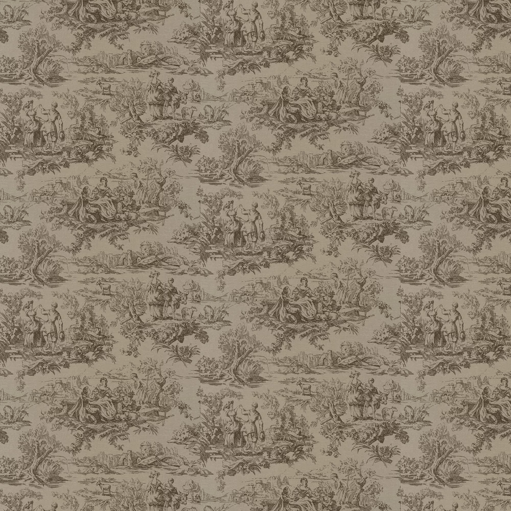 Lovers Toile Wallpaper - Attic II - Little Greene - 0263LOATTIC - Premier Wallcovering