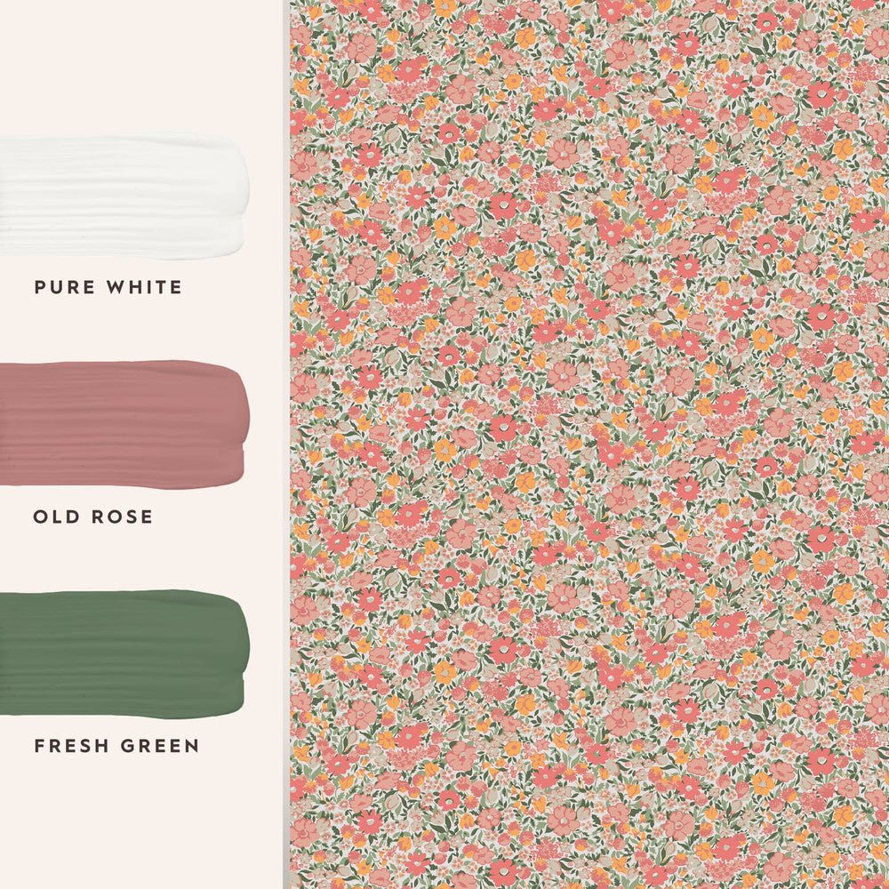 Loveston Wallpaper - Coral Pink - Laura Ashley - 121076 - Premier Wallcovering