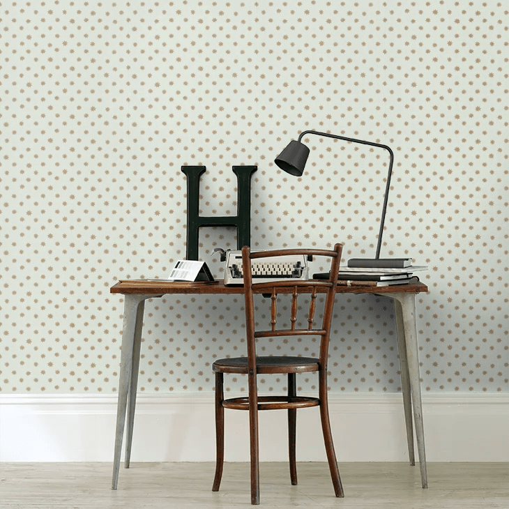 Lower George Street Wallpaper - Gold / Duck Egg - Little Greene - 0273LGBERYL - Premier Wallcovering