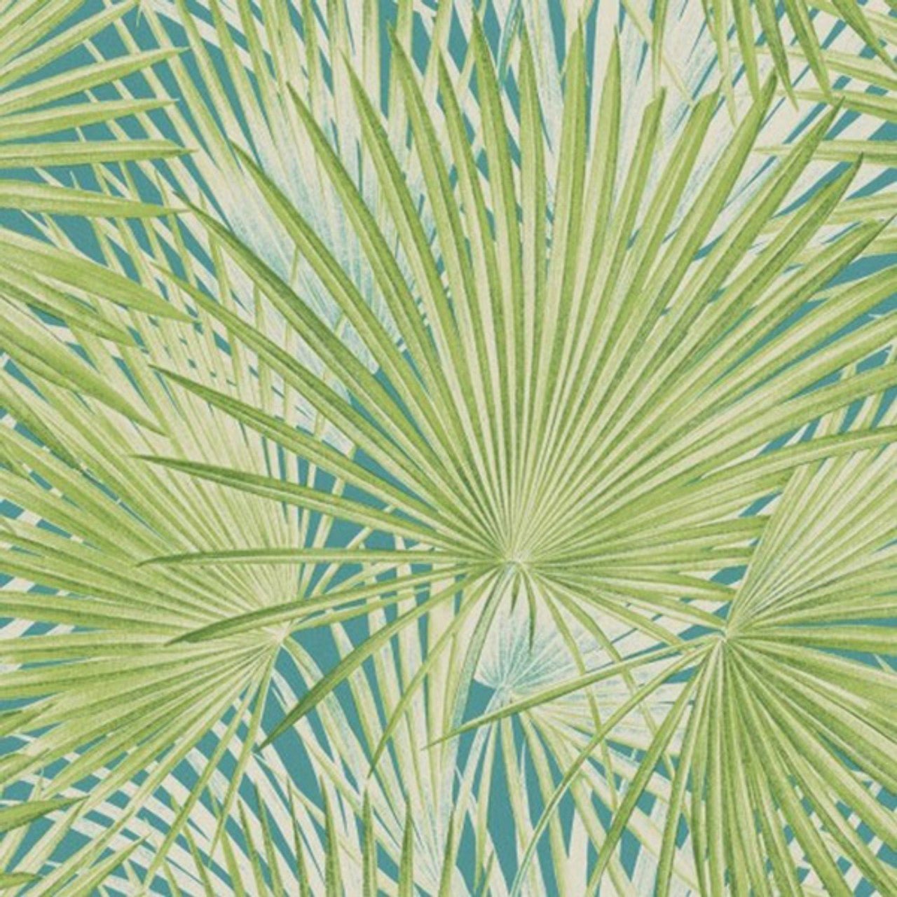 Lucy in the Sky Tropical Palm Wallpaper - Green - Rasch - 803310 - Premier Wallcovering