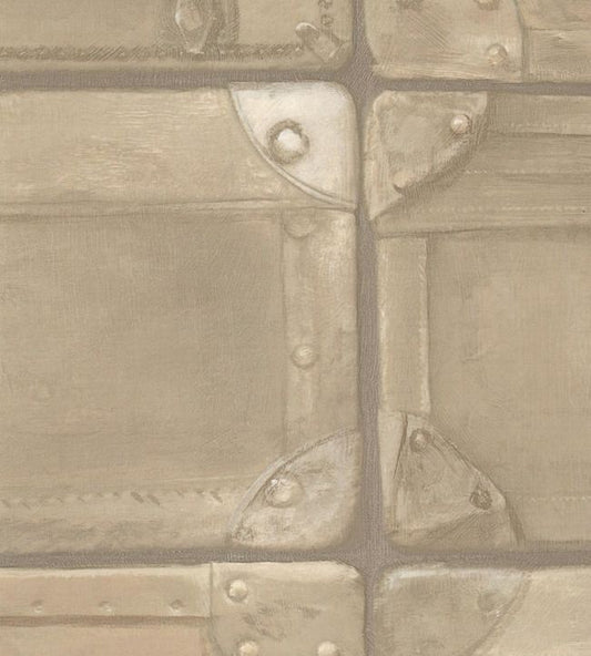 Luggage Wallpaper - Vellum - Andrew Martin - ENGLUVE - Premier Wallcovering
