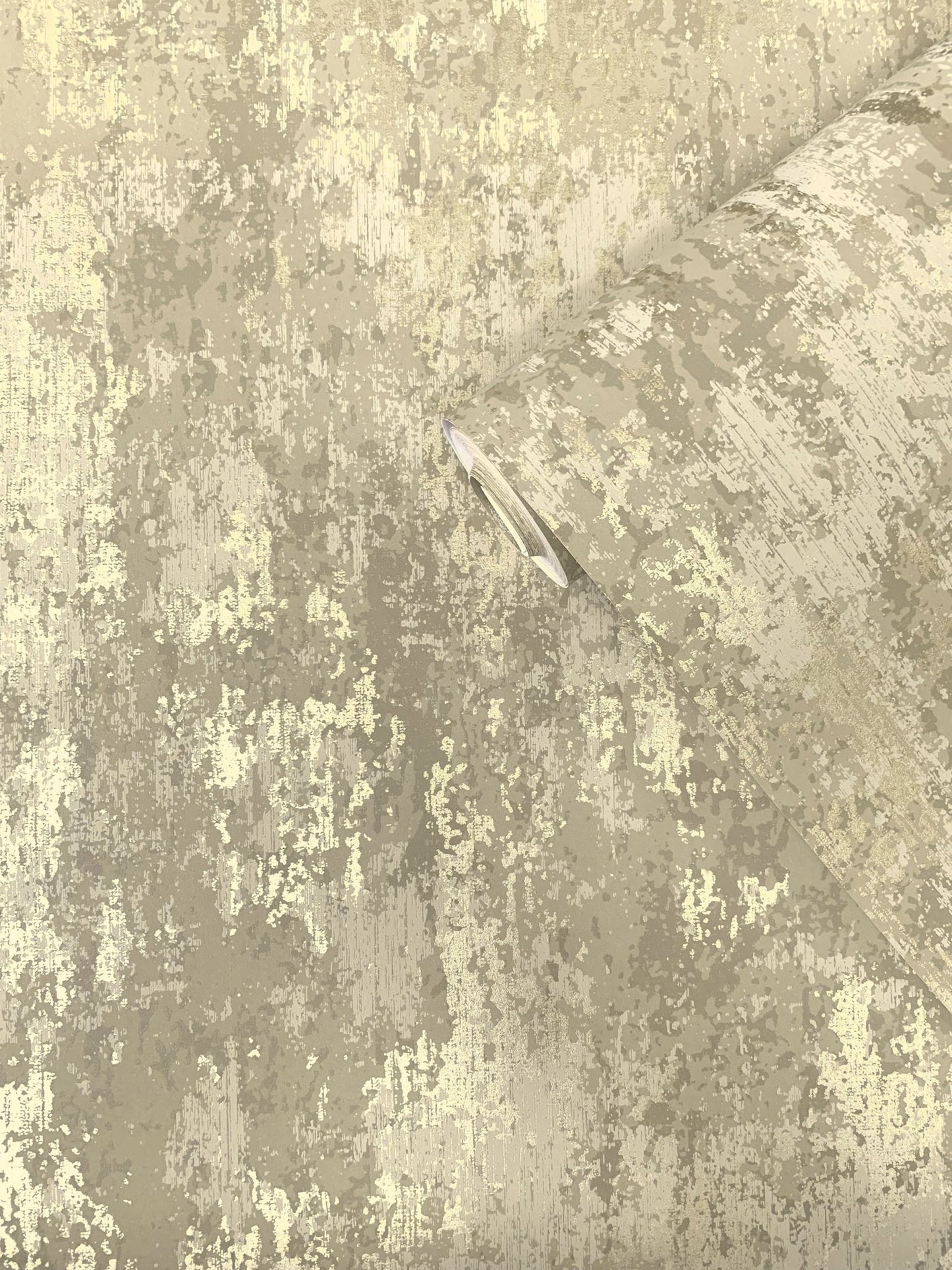 Lustre Concrete Wallpaper - Deep Gold - Galerie - SR28104 - Premier Wallcovering