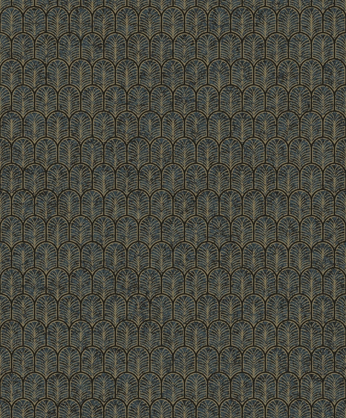 Lustre Geo Arch Wallpaper - Blue - Galerie - F - VL6007 - Premier Wallcovering