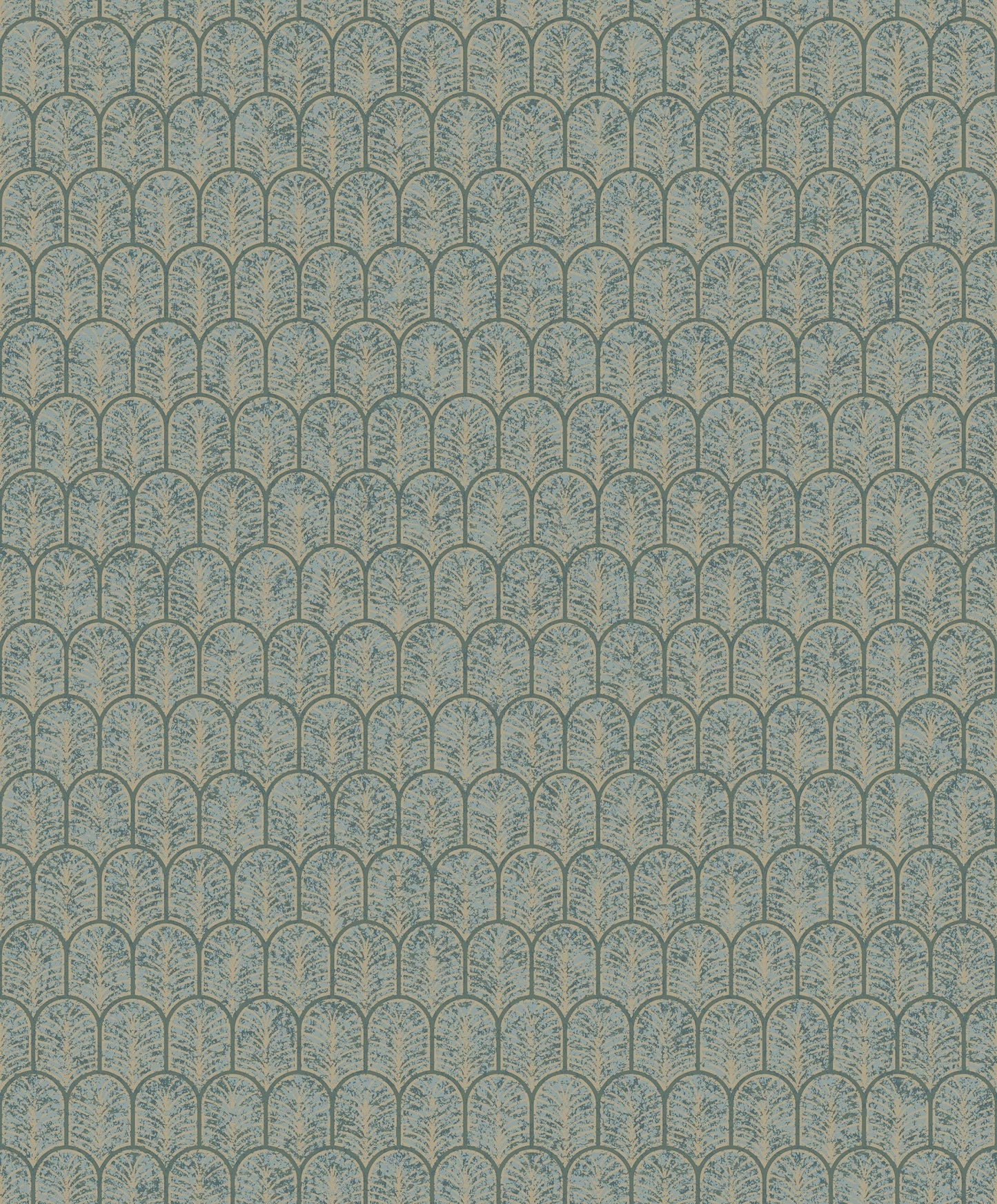 Lustre Geo Arch Wallpaper - Green - Galerie - F - VL6005 - Premier Wallcovering