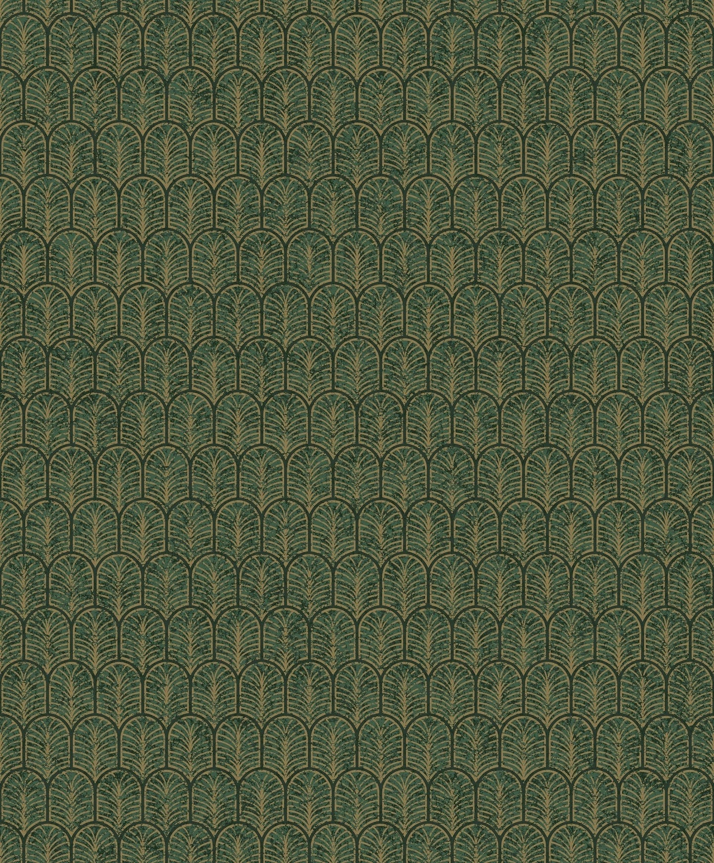Lustre Geo Arch Wallpaper - Dark Green - Galerie - F - VL6006 - Premier Wallcovering
