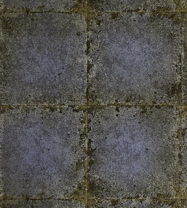 Lustre Tile Wallpaper - Sapphire - ZTOT312832 - Zoffany - Premier Wallcovering