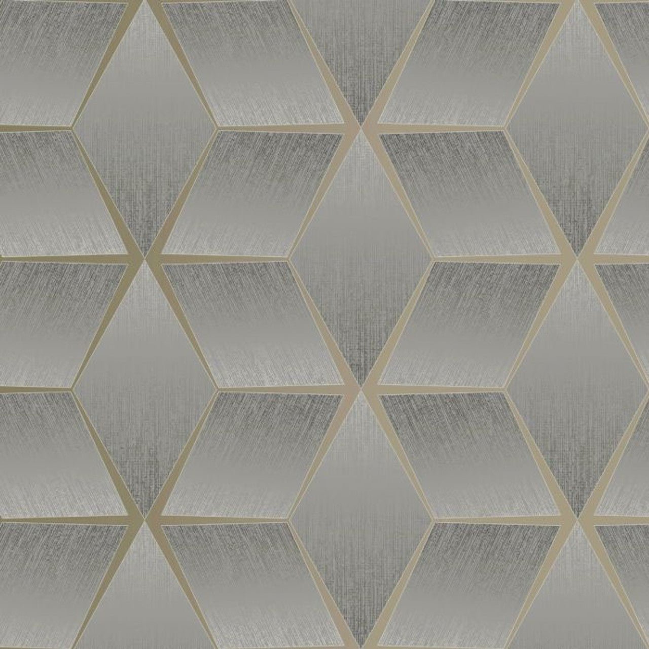 Luxor Geo Wallpaper - Grey - Rasch - 310610 - Premier Wallcovering