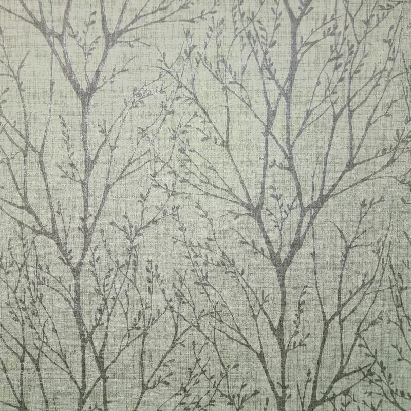 Lynford Trees Wallpaper - Green - Crown - M1876 - Premier Wallcovering