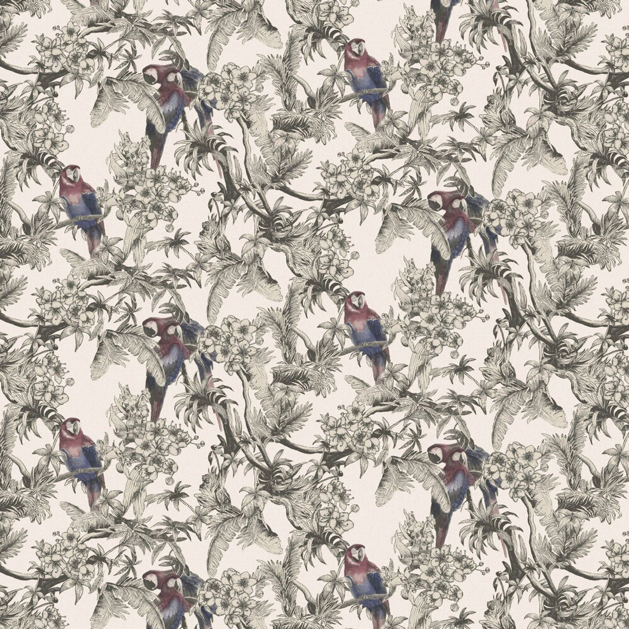 Macaw Eden Wallpaper - Blush - Ted Baker - 13087 - Premier Wallcovering