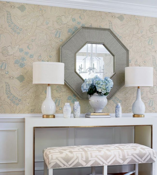 Macbeth Wallpaper - Grey - Thibaut - T72621 - Premier Wallcovering