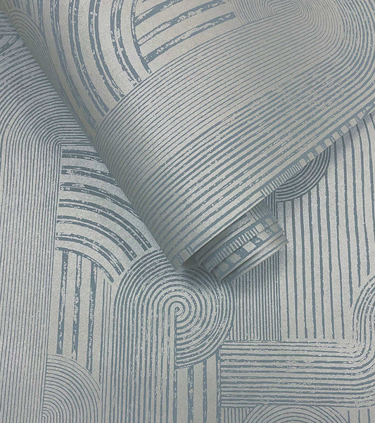 Macrame Wallpaper - Blue - Holden Décor - 65950 - Premier Wallcovering