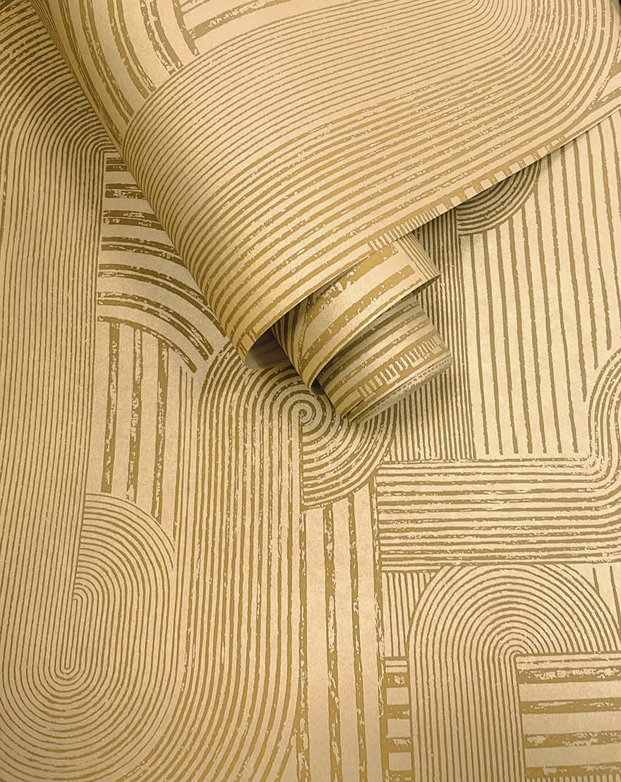 Macrame Wallpaper - Ochre - Holden Décor - 65952 - Premier Wallcovering