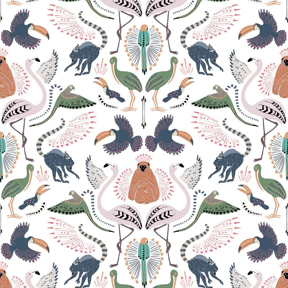 Madagascar Wallpaper - Muted Pastels - Lust Home - LH900072 - Premier Wallcovering