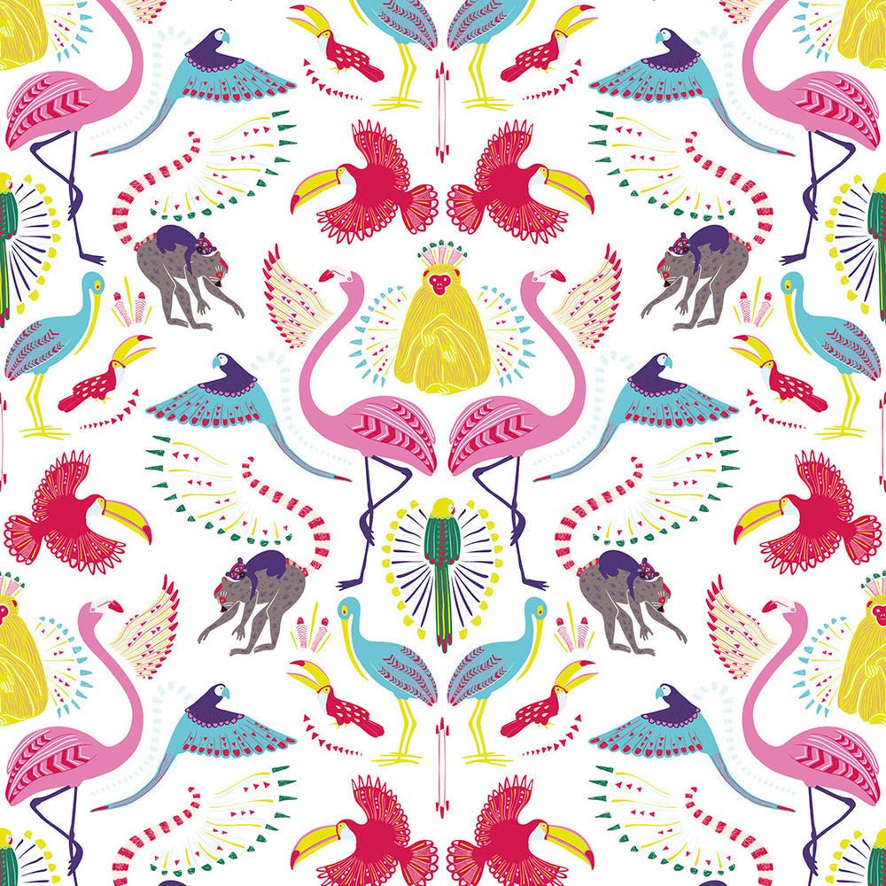 Madagascar Wallpaper - White & Brights - Lust Home - LH900058 - Premier Wallcovering