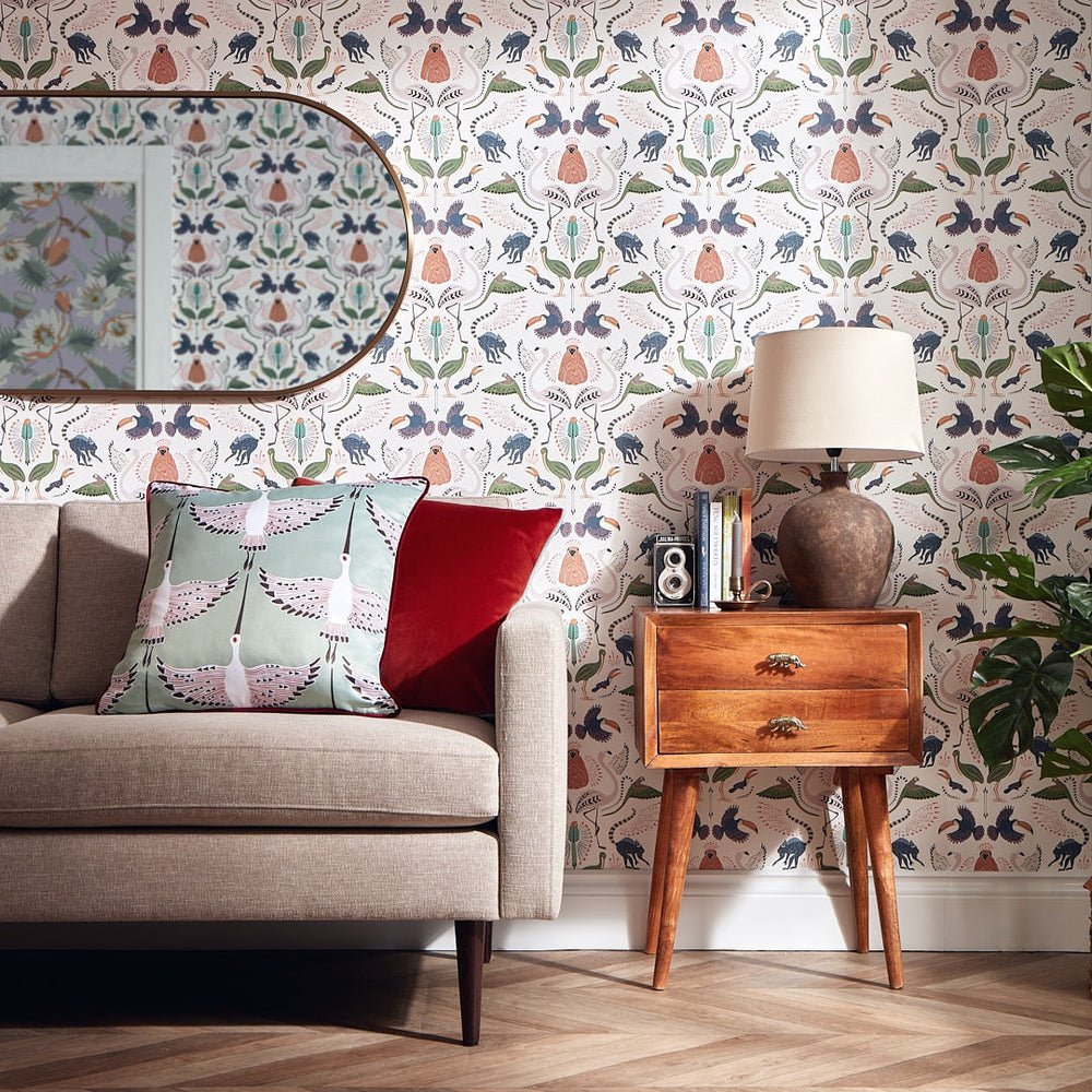 Madagascar Wallpaper - Muted Pastels - Lust Home - LH900072 - Premier Wallcovering