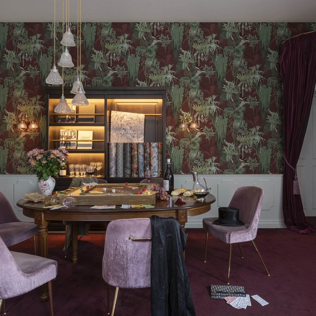 Madagascar Wallpaper - Rust - Rebel Walls - R17493 - Premier Wallcovering