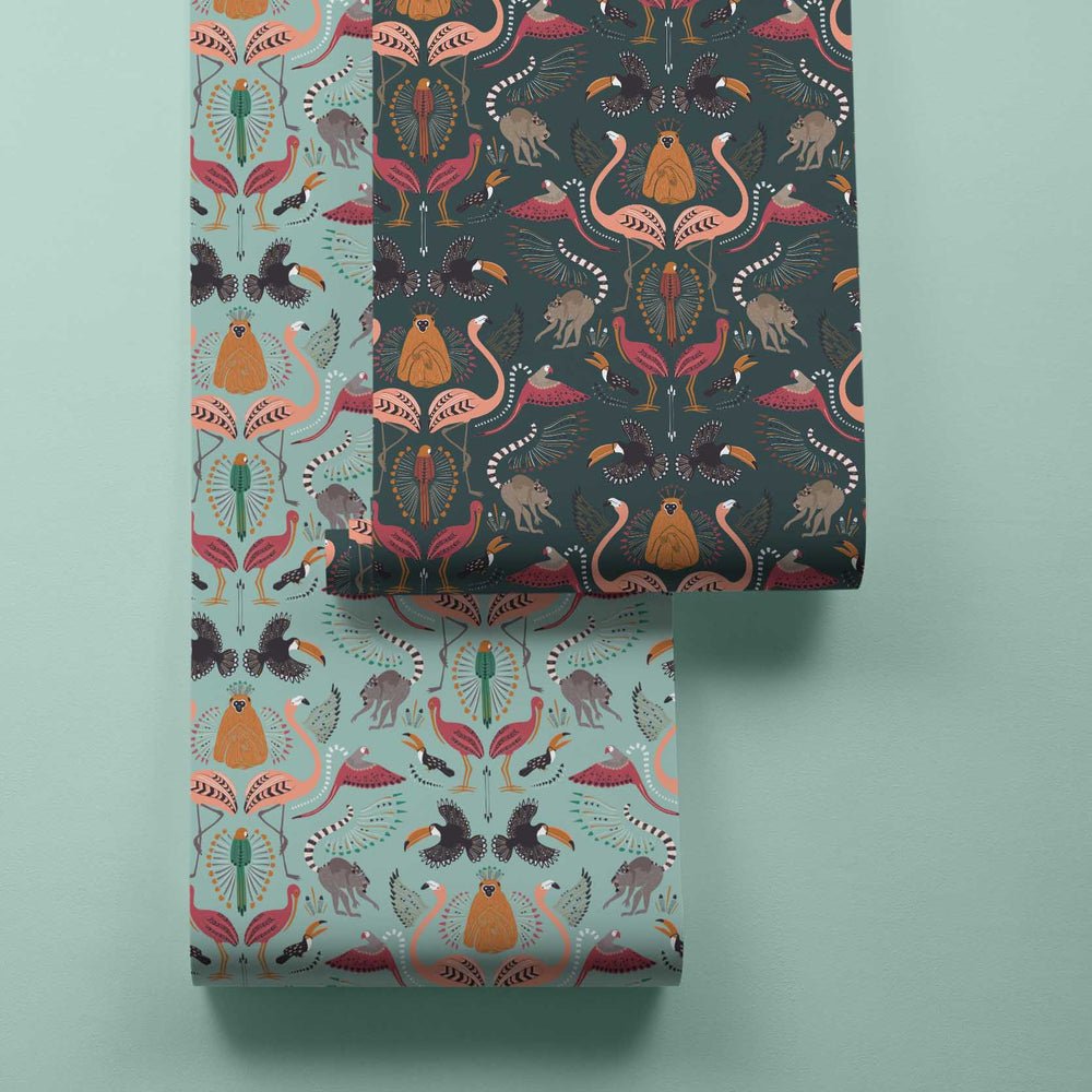 Madagascar Wallpaper - Evergreen - Lust Home - LH900070 - Premier Wallcovering