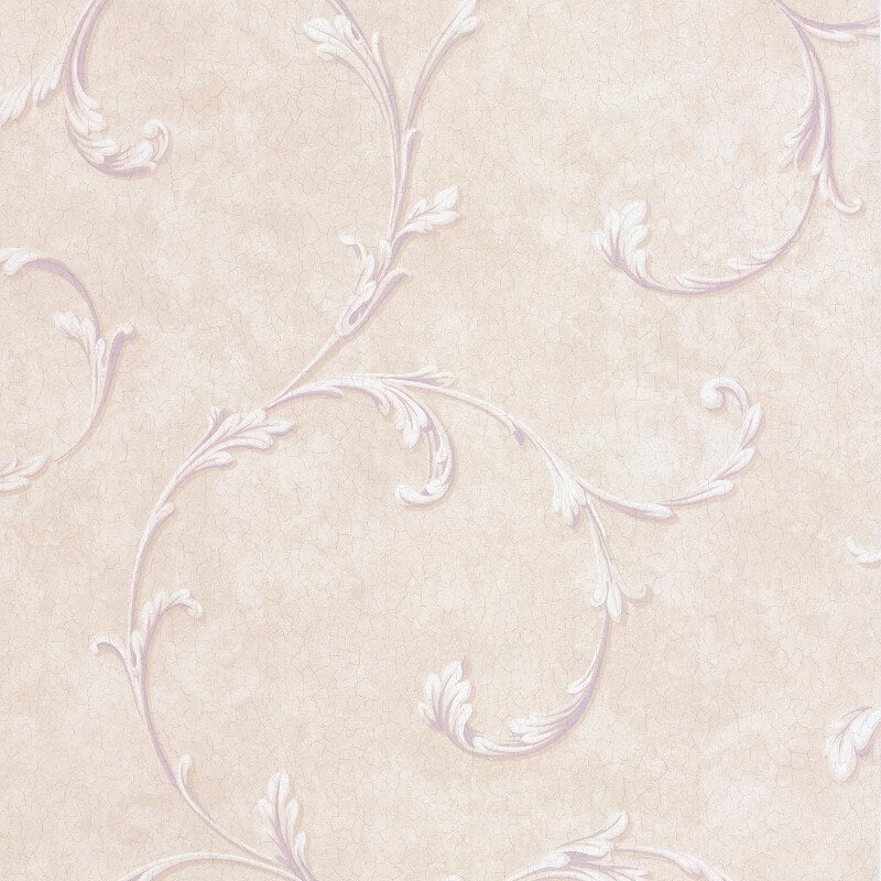 Madelyn Scroll Wallpaper - Purple/Stone - SK Filson - DE41454 - Premier Wallcovering