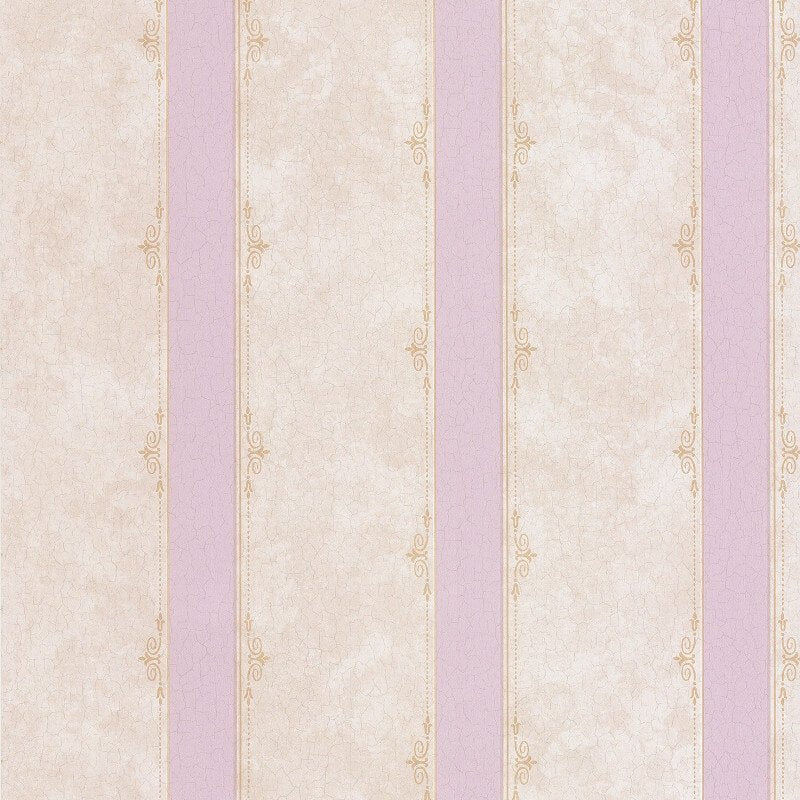 Madelyn Striped Wallpaper - Lilac/Beige - SK Filson - DE41450 - Premier Wallcovering