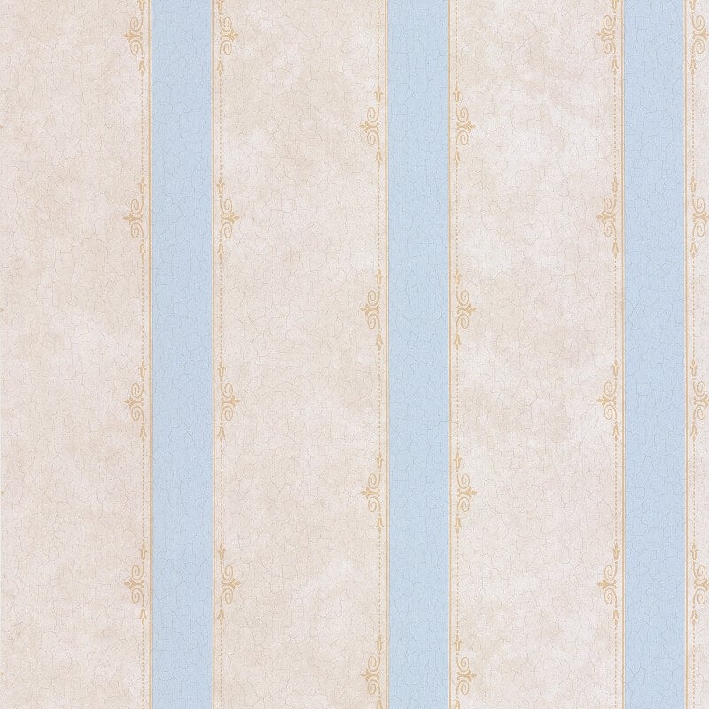 Madelyn Striped Wallpaper - Blue/Stone - SK Filson - DE41449 - Premier Wallcovering