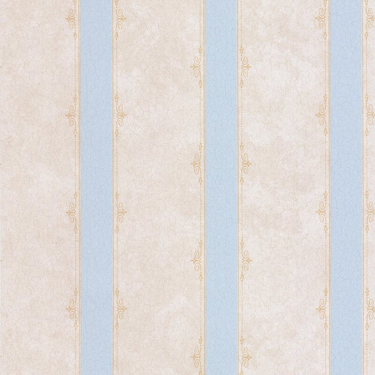 Madelyn Striped Wallpaper - Blue/Stone - SK Filson - DE41449 - Premier Wallcovering