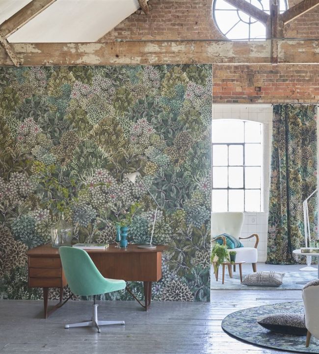 Madhya Wallpaper - Moss - PDG1135/01 - Designers Guild - Premier Wallcovering