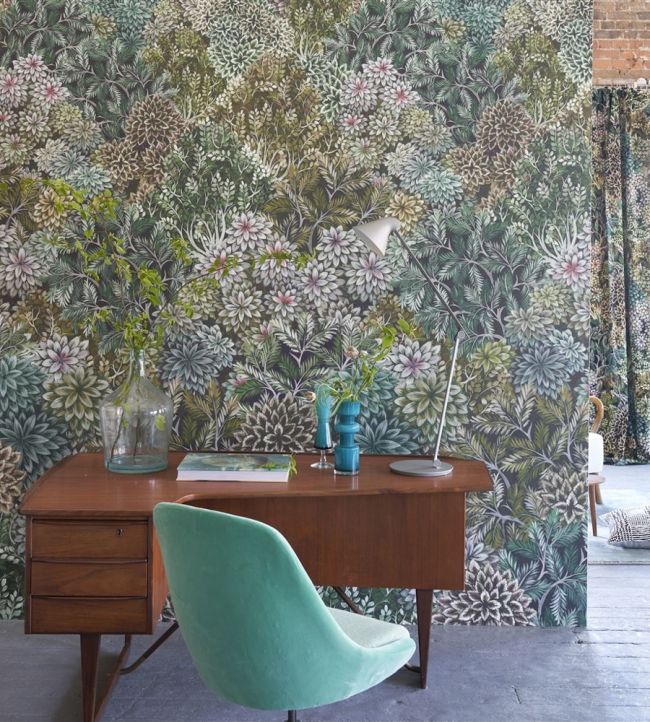 Madhya Wallpaper - Moss - PDG1135/01 - Designers Guild - Premier Wallcovering