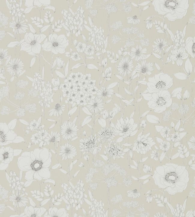 Maelee Wallpaper - Linen - DHPO216349 - Sanderson - Premier Wallcovering