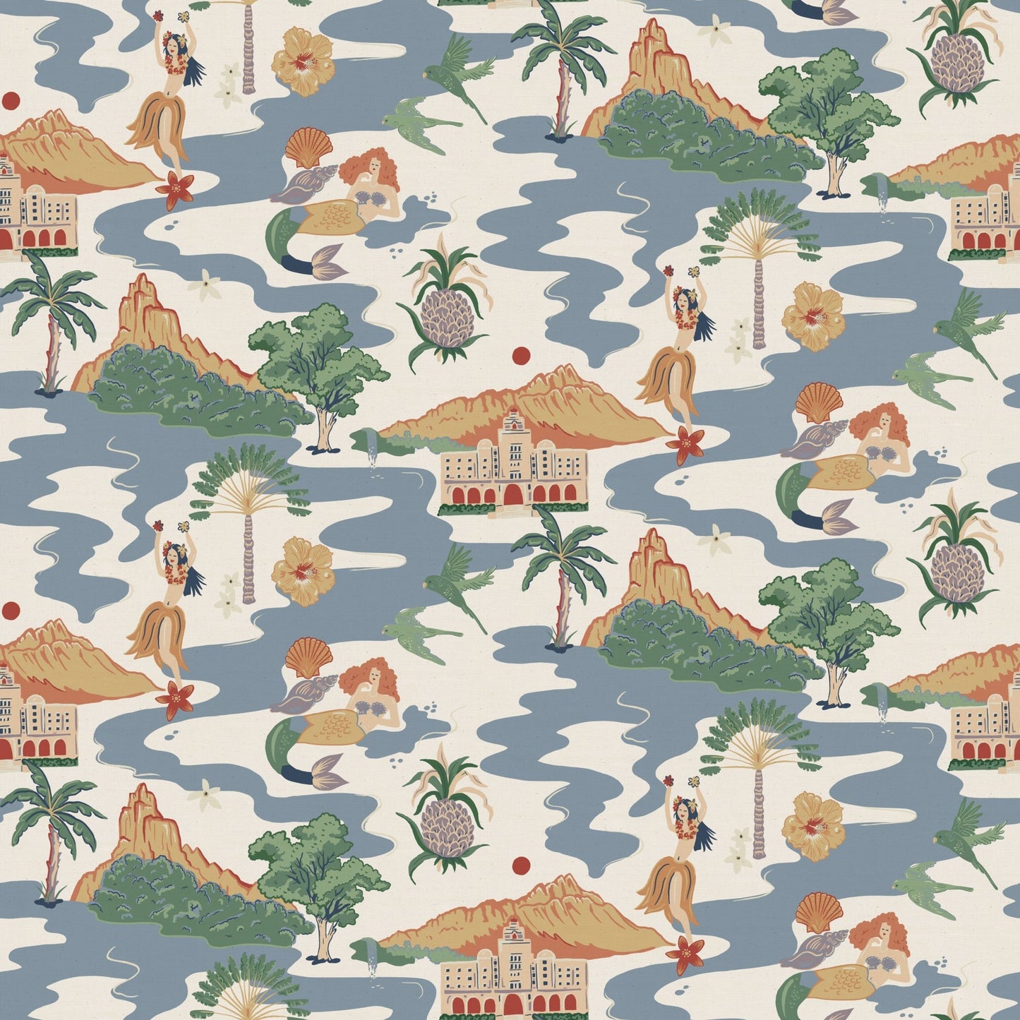 Mahalo Wallpaper - Shell - Wear The Walls - MASW807652 - Premier Wallcovering