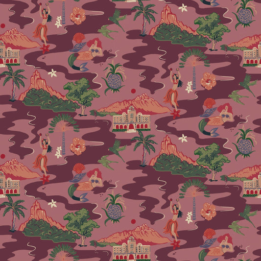 Mahalo Wallpaper - Orchid - Wear The Walls - MAOP807652 - Premier Wallcovering