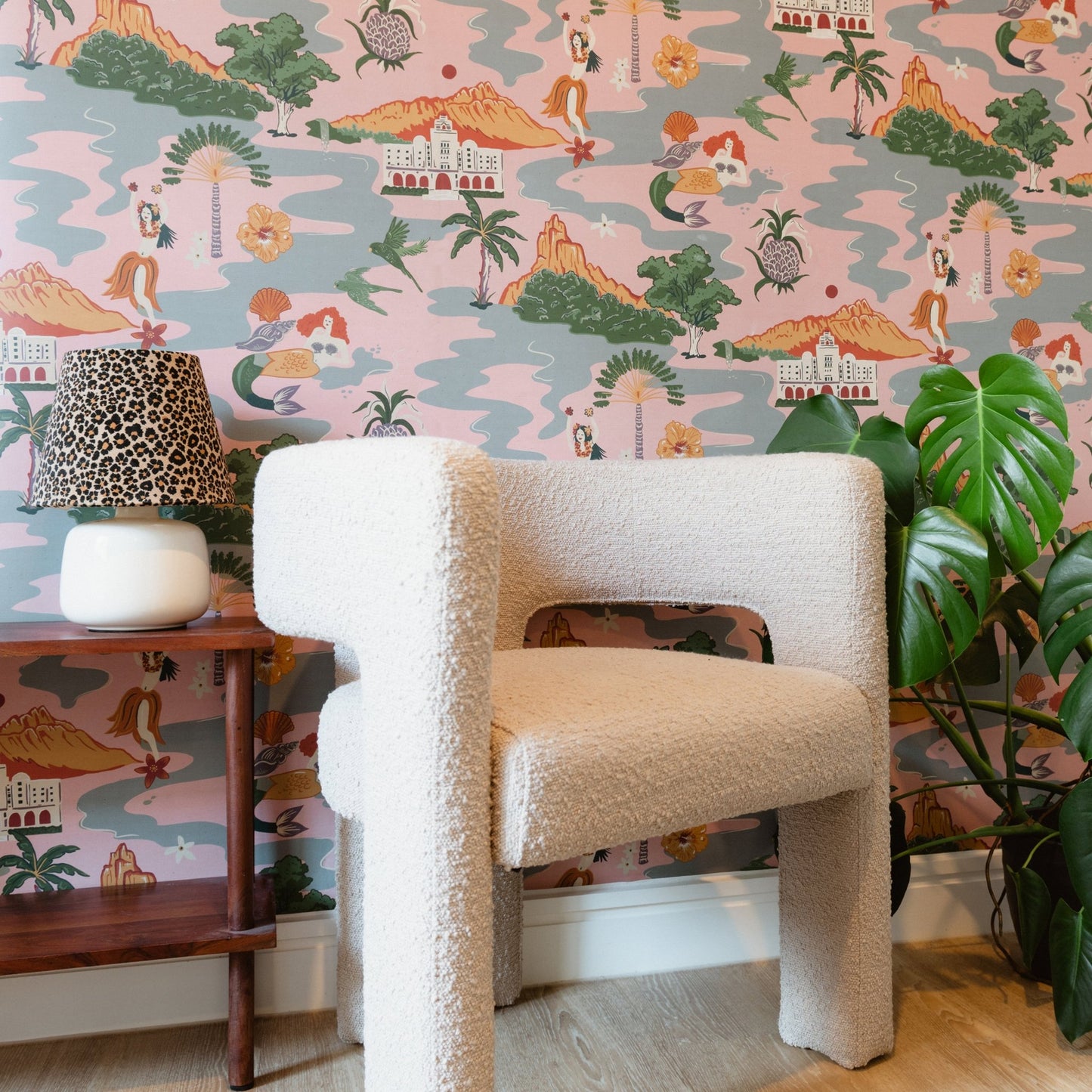 Mahalo Wallpaper - Sunset-Pink - Wear The Walls - MASP807652 - Premier Wallcovering