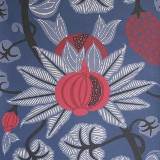 Maharani Wallpaper - Blue / Pink - Osborne & Little - W6022-02 - Premier Wallcovering