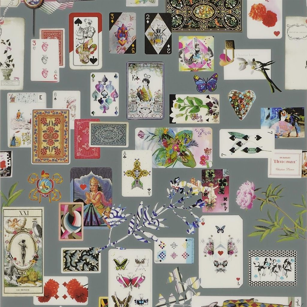 Maison De Jeu Wallpaper - Gris Orage - Christian Lacroix - PCL697/04 - Premier Wallcovering