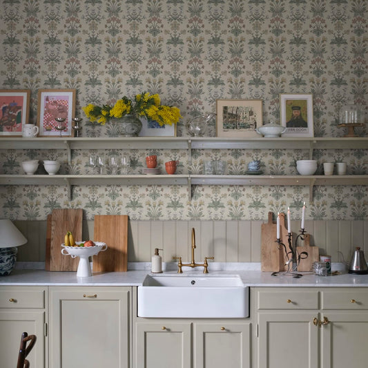 Maj Wallpaper - Sandstone - Sandberg - S10475 - Premier Wallcovering