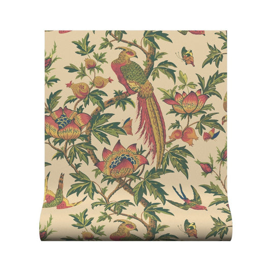Majestic Bird Wallpaper - Antique - Warner House - Premier Wallcovering