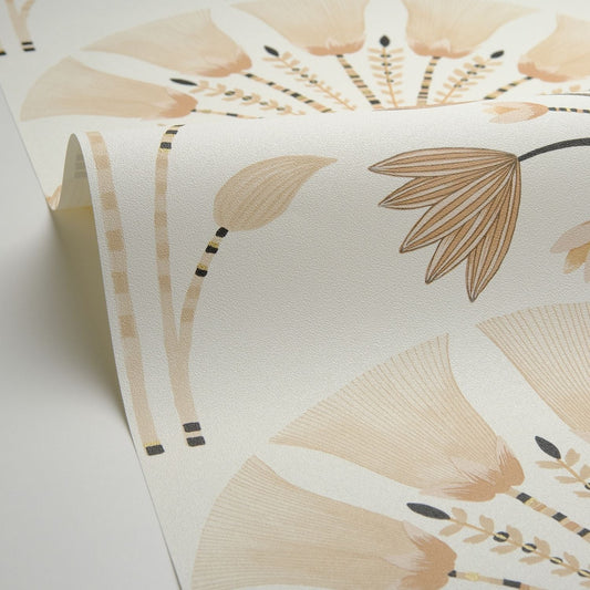 Majestic Wallpaper - Beige - Caselio - 105271026 - Premier Wallcovering