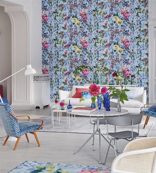 Majolica Wallpaper - Cornflower - PDG1028/01 - Designers Guild - Premier Wallcovering