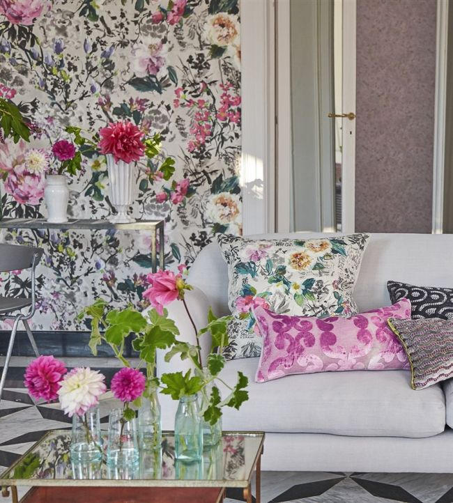 Majolica Wallpaper - Slate - PDG1028/02 - Designers Guild - Premier Wallcovering