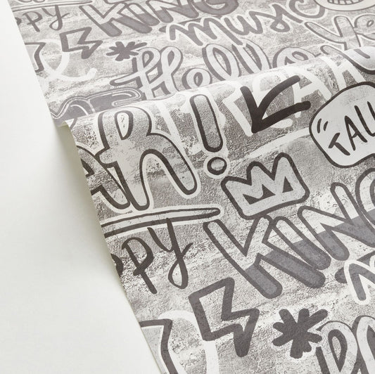 Make It Fun Wallpaper - Noir - Caselio - 103309009 - Premier Wallcovering