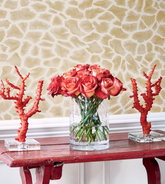 Makena Wallpaper - Tobacco - Thibaut - T10219 - Premier Wallcovering