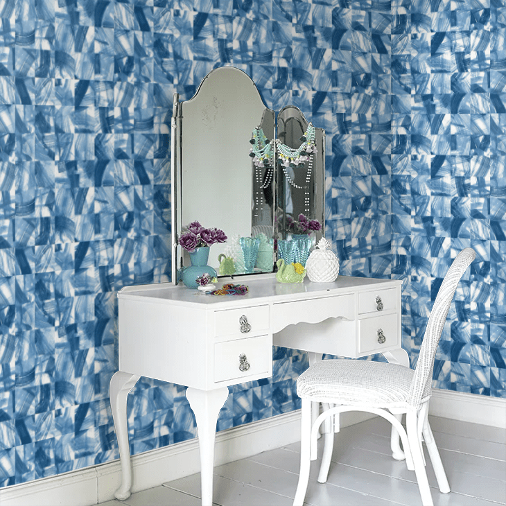 Maku Wallpaper - Electric Blue - Ohpopsi - HAN50125W - Premier Wallcovering