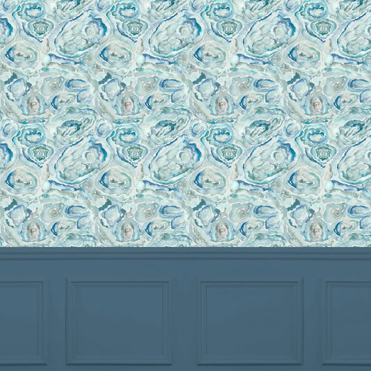 Malachite Wallpaper - Cobalt - Voyage Maison - MALACHI/WPO/COB - Premier Wallcovering