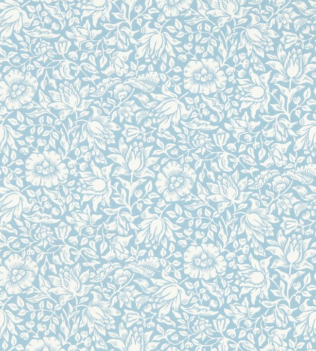 Mallow Wallpaper - Powder Blue - 217071 - Morris & Co - Premier Wallcovering