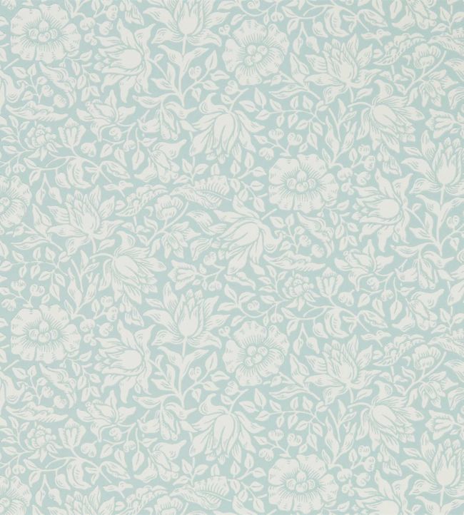 Mallow Wallpaper - Chalk Duck Egg - 216679 - Morris & Co - Premier Wallcovering
