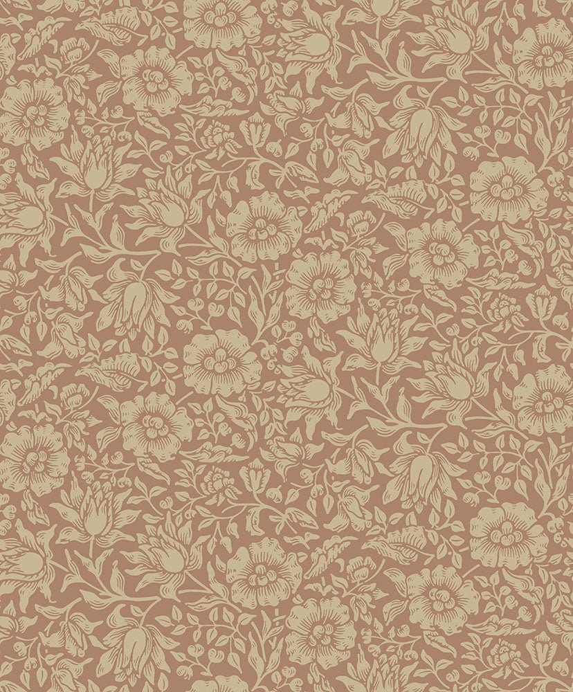 Mallow Wallpaper - Red - Midbec - 82040 - Premier Wallcovering