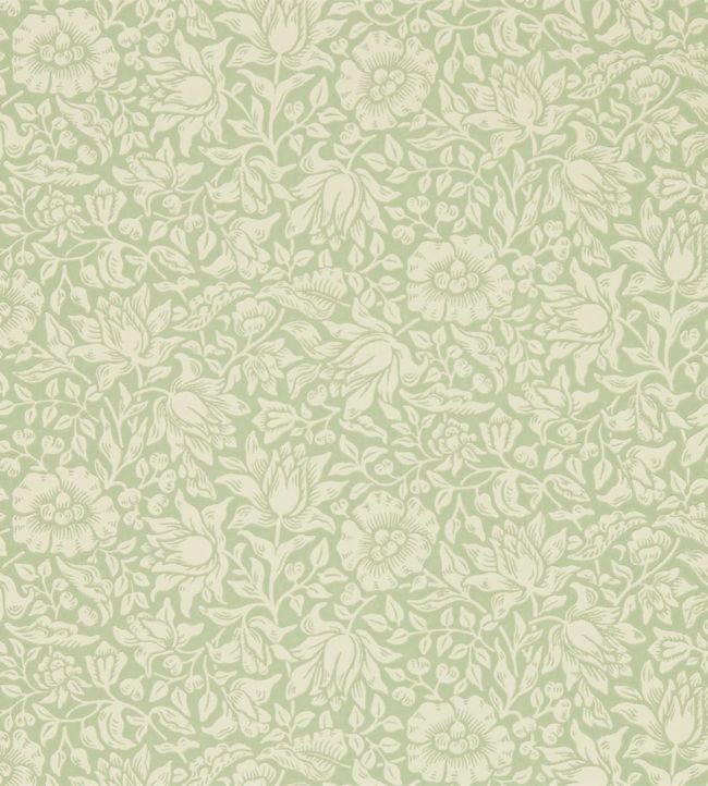 Mallow Wallpaper - Apple Green - 216678 - Morris & Co - Premier Wallcovering