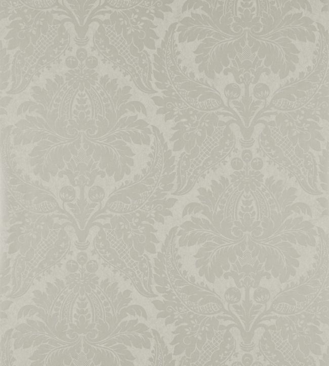 Malmaison Damask Wallpaper - Chalk - ZCON311994 - Zoffany - Premier Wallcovering