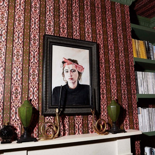 Mamounia Wallpaper - Amaranth / Juniper - House of Hackney - 1 - WA - MAM - DI - AMA - XXX - Premier Wallcovering