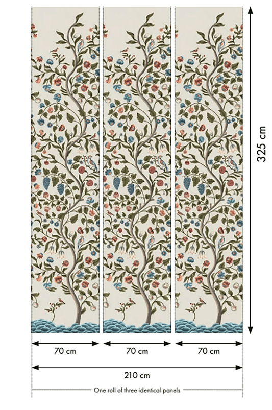 Mandalay Wallpaper Mural - Arbour - Little Greene - 0260MDARBOU - Premier Wallcovering